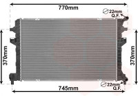 Radiateur, refroidissement du moteur 03012705 International Radiators
