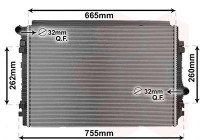 Radiateur, refroidissement du moteur 03012711 International Radiators