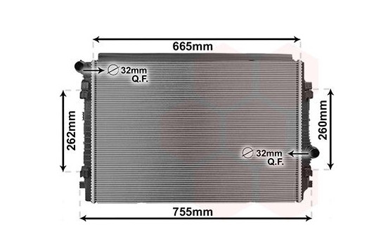 Radiateur, refroidissement du moteur 03012711 International Radiators