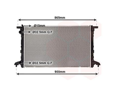 Radiateur, refroidissement du moteur 03012721 International Radiators