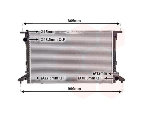 Radiateur, refroidissement du moteur 03012722 International Radiators