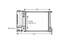 Radiateur, refroidissement du moteur 06002082 International Radiators