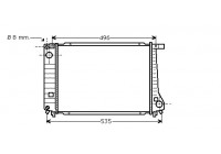 Radiateur, refroidissement du moteur 06002086 International Radiators