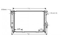 Radiateur, refroidissement du moteur 06002095 International Radiators
