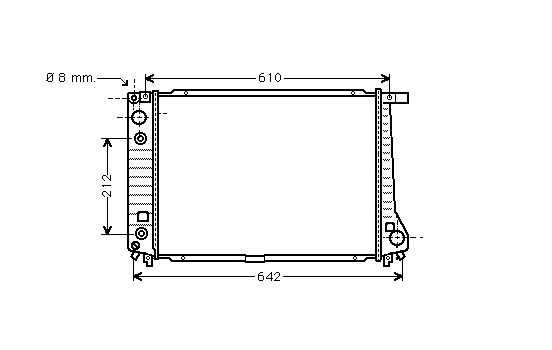 Radiateur, refroidissement du moteur 06002126 International Radiators