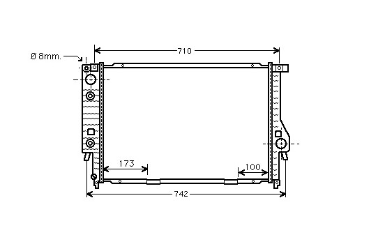 Radiateur, refroidissement du moteur 06002134 International Radiators