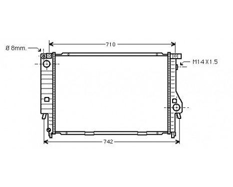 Radiateur, refroidissement du moteur 06002138 International Radiators