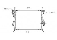 Radiateur, refroidissement du moteur 06002222 International Radiators