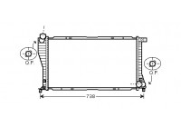 Radiateur, refroidissement du moteur 06002234 International Radiators