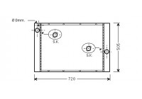 Radiateur, refroidissement du moteur 06002284 International Radiators