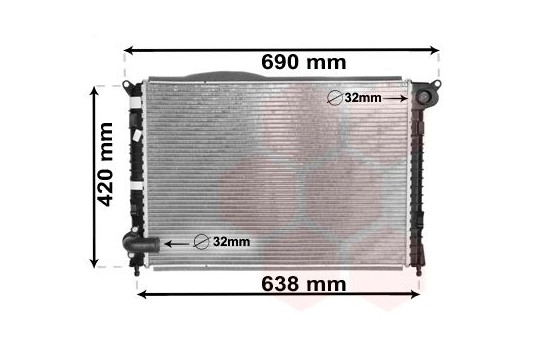 Radiateur, refroidissement du moteur 06002286 International Radiators