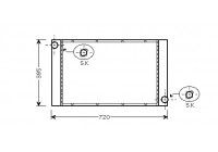 Radiateur, refroidissement du moteur 06002287 International Radiators