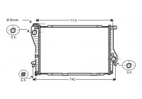 Radiateur, refroidissement du moteur 06002301 International Radiators