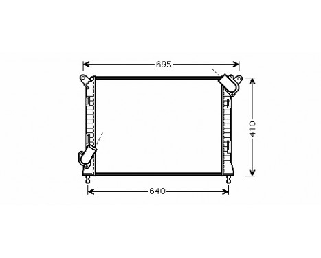 Radiateur, refroidissement du moteur 06002307 International Radiators