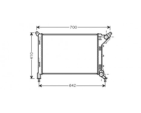 Radiateur, refroidissement du moteur 06002310 International Radiators