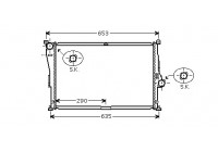 Radiateur, refroidissement du moteur 06002335 International Radiators