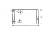 Radiateur, refroidissement du moteur 06002355 International Radiators