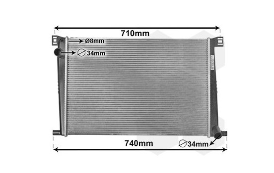 Radiateur, refroidissement du moteur 06002356 International Radiators, Image 2