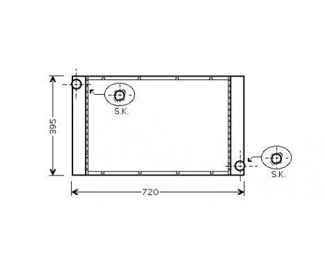 Radiateur, refroidissement du moteur 06002357 International Radiators