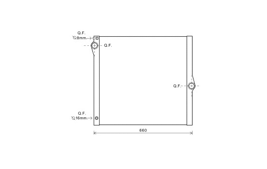 Radiateur, refroidissement du moteur 06002436 International Radiators