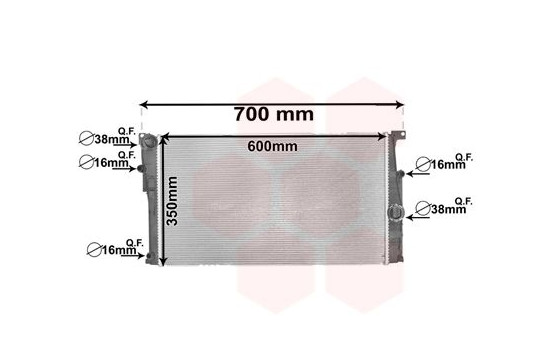 Radiateur, refroidissement du moteur 06002449 International Radiators