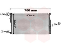 Radiateur, refroidissement du moteur 06002453 International Radiators
