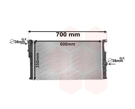 Radiateur, refroidissement du moteur 06002455 International Radiators