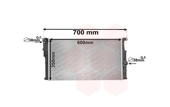 Radiateur, refroidissement du moteur 06002455 International Radiators