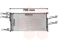 Radiateur, refroidissement du moteur 06002456 International Radiators
