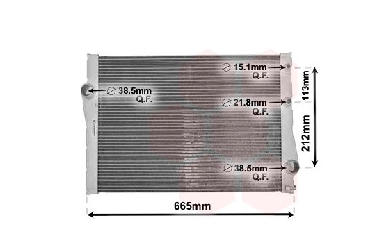 Radiateur, refroidissement du moteur 06002471 International Radiators