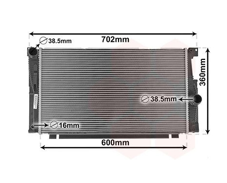 Radiateur, refroidissement du moteur 06002700 International Radiators