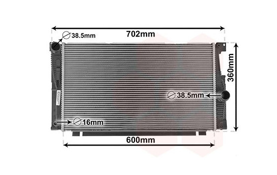 Radiateur, refroidissement du moteur 06002700 International Radiators