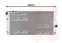 Radiateur, refroidissement du moteur 06012706 International Radiators