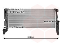Radiateur, refroidissement du moteur 06012707 International Radiators