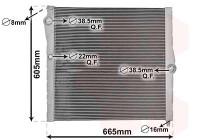 Radiateur, refroidissement du moteur 06012710 International Radiators