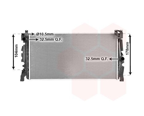 Radiateur, refroidissement du moteur 06012726 International Radiators