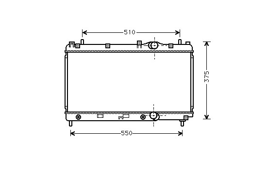 Radiateur, refroidissement du moteur 07002031 International Radiators