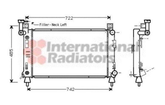 Radiateur, refroidissement du moteur 07002050 International Radiators, Image 2