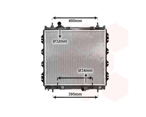 Radiateur, refroidissement du moteur 07002072 International Radiators