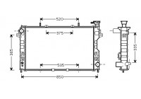 Radiateur, refroidissement du moteur 07002077 International Radiators