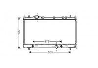 Radiateur, refroidissement du moteur 07002087 International Radiators