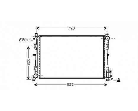 Radiateur, refroidissement du moteur 07002092 International Radiators