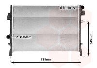 Radiateur, refroidissement du moteur 07002105 International Radiators