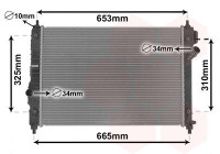 Radiateur, refroidissement du moteur 08002064 International Radiators