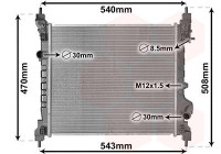 Radiateur, refroidissement du moteur 08012702 International Radiators