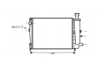 Radiateur, refroidissement du moteur 09002027 International Radiators