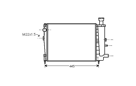 Radiateur, refroidissement du moteur 09002027 International Radiators