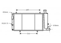Radiateur, refroidissement du moteur 09002033 International Radiators