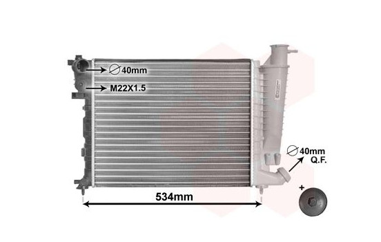 Radiateur, refroidissement du moteur 09002059 International Radiators, Image 2
