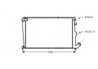 Radiateur, refroidissement du moteur 09002066 International Radiators